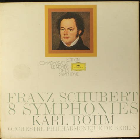 8 symphonies Schubert Berliner Philharmoniker Karl Böhm LP5枚