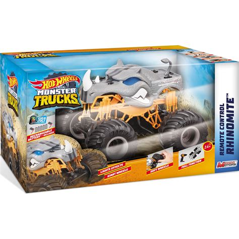 Masinuta Hot Wheels Monster Trucks RC Rhinomite 27 5 Cm EMAG Ro