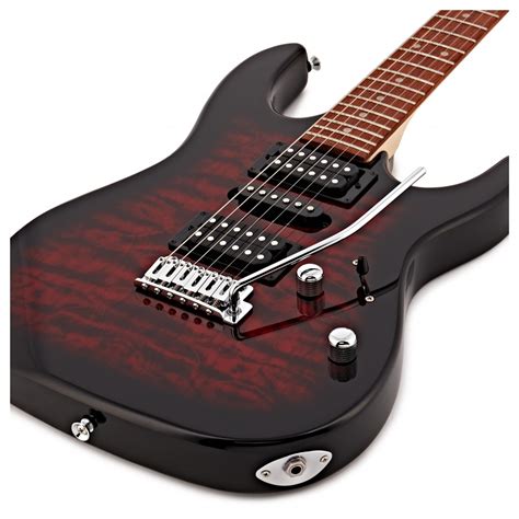 Ibanez GRX70QA GIO Transparent Red Burst Gear4music