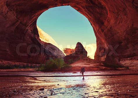 Hike in Coyote gulch | Stock image | Colourbox