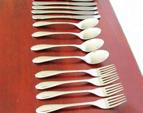 Inoxpran 18 10 Flatware 21 Pieces Italy Stainless Glossy Service For 7