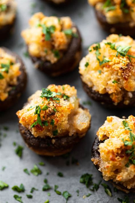 Vegetarian Stuffed Mushrooms Easy Healthy Recipes