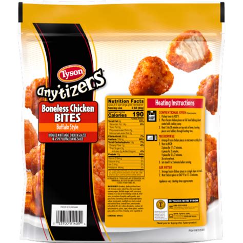 Tyson Any Tizers Buffalo Style Boneless Chicken Bites 24 OZ King