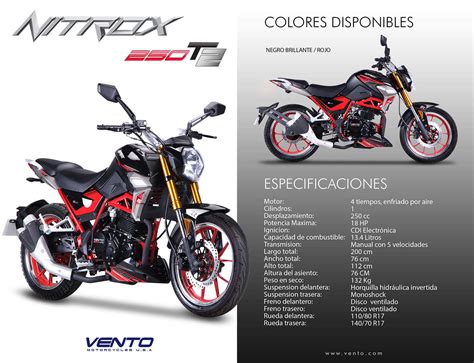 Nitrox T Vento Motorcycles U S A