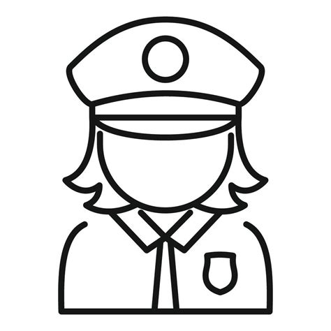 Female Police Officer Wearing Uniform With Badge 49776132 Vector Art At Vecteezy