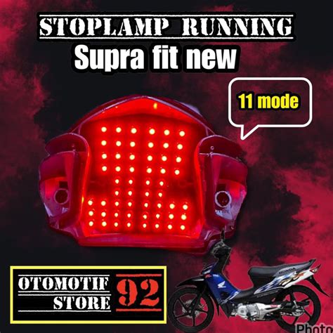 Jual Stoplamp Running Supra Fit New 11 Mode WAJIB DC Shopee Indonesia