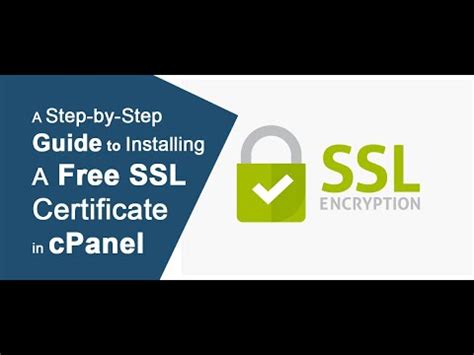 Free SSL Certificate Installation Guide WordPress CPanel Tutorials