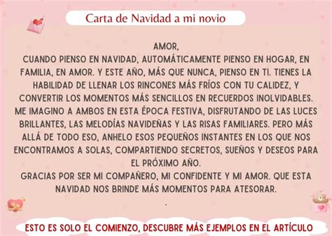 Carta de Navidad para mi Novio Sorpréndelo Como Nunca Antes