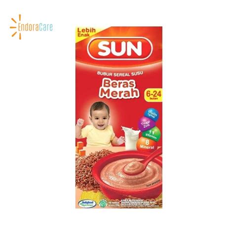 Jual SUN Bubur Sereal Susu Beras Merah MPASI 6 Bulan 120gr Shopee