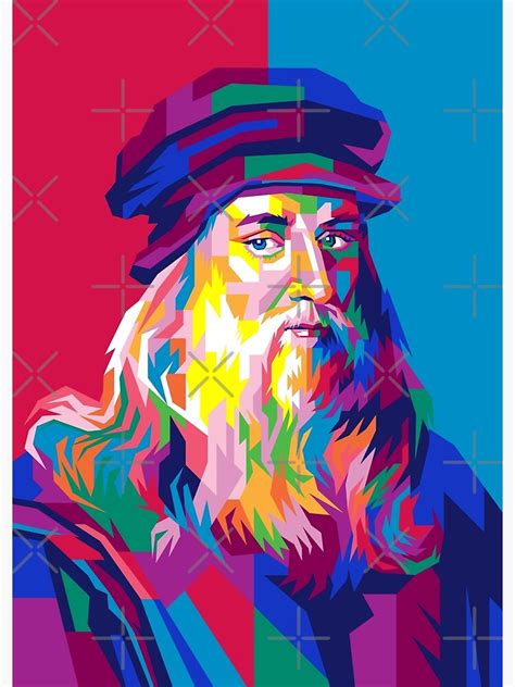 "Leonardo da Vinci in Pop Art" Poster for Sale by Javakun | Redbubble