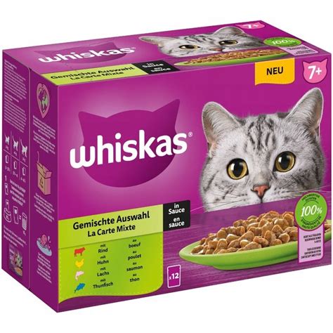 Whiskas Mokra karma dla kota 12 x 85g Mix smaków Senior 7 Whiskas