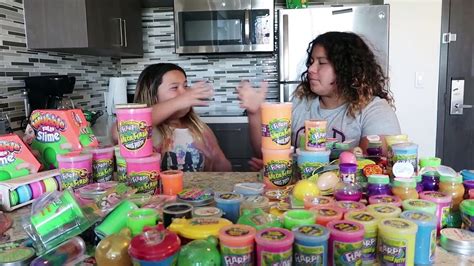 Mixing All Our Store Bought Slimes Giant Slime Smoothie Video