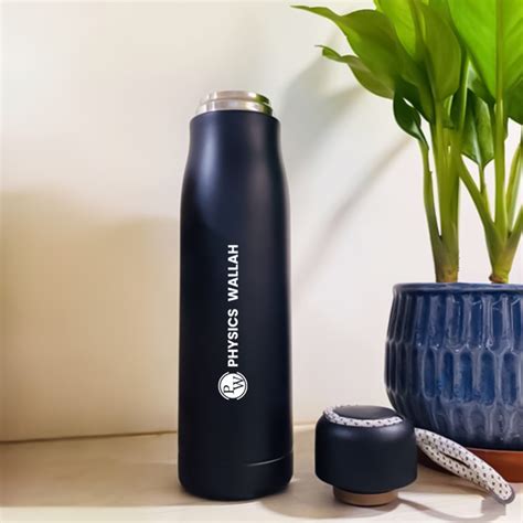 Hot Cold Bottle 500ml Black Stainless Steel PW Store