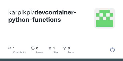 GitHub Karpikpl Devcontainer Python Functions