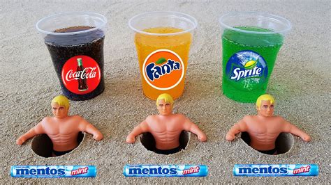 Experiment Small Stretch Armstrong Vs Coca Cola Sprite Fanta And