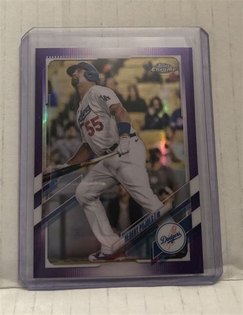 Topps Chrome Update Usc Albert Pujols Purple Refractor Ebay