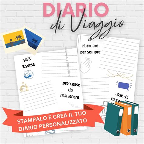 Diario Di Viaggio Di Coppia Da Compilare. PDF E Digitale. Travel