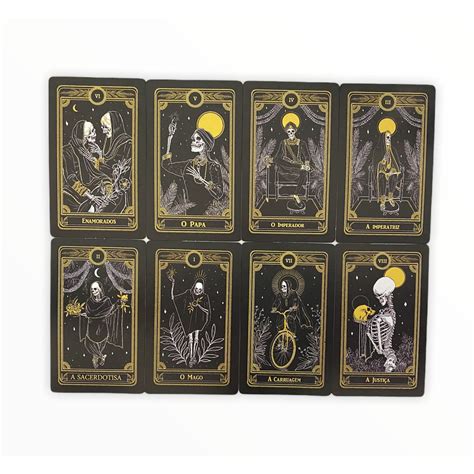 Baralho O Tarot Negro Cartas E Manual Tarot Negro Marselha Shopee