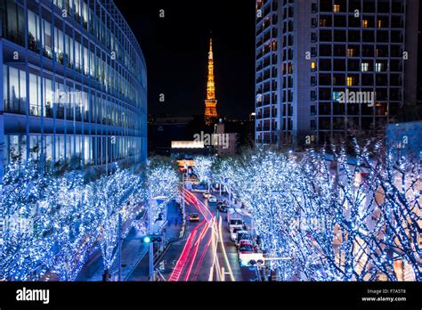 Illuminationkeyakizaka Dori Streetroppongi Hillsminato Kutokyo