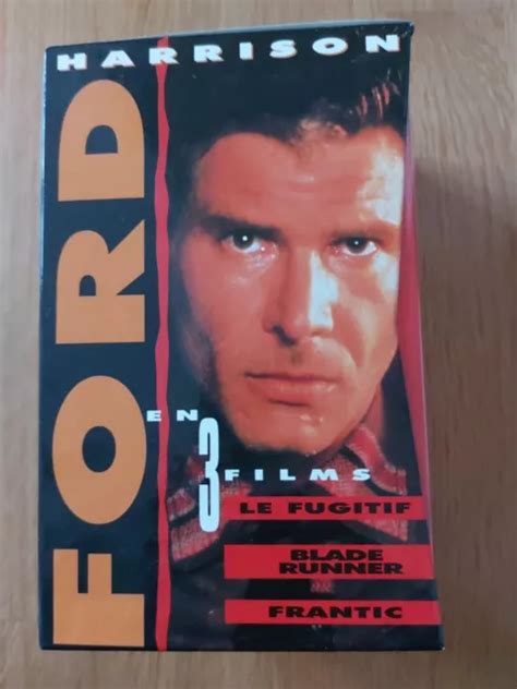 Coffret Cassette Vid O Vhs Harrison Ford Le Fugitif Blade Runner