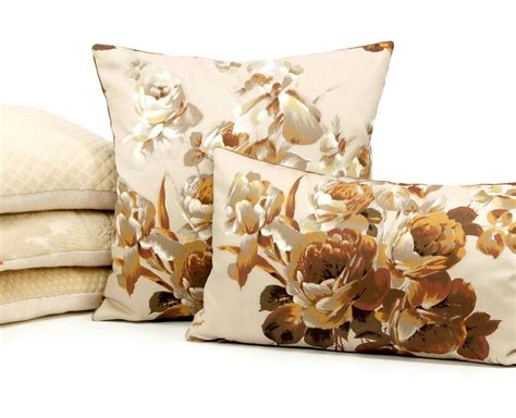 Classic Brown Floral Pillow Cover Handmade From Vintage 60s Fabric And