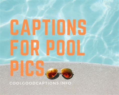 Swimming Pool Captions For Instagram Party Selfie Pics