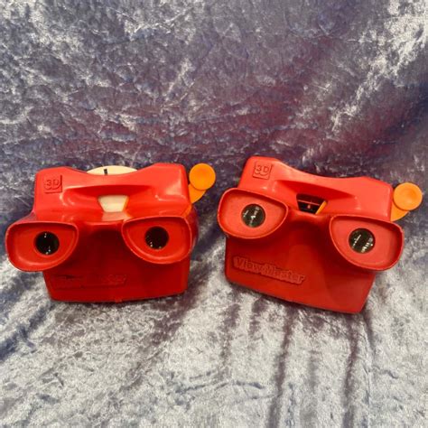 Vintage Red Viewmaster D View Master Viewer Toy S