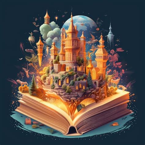 Premium AI Image | Magical book Illustration Created With Generative AI ...