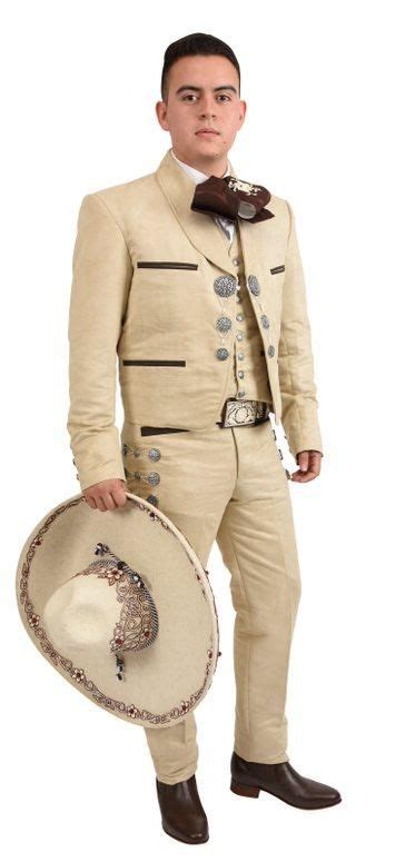 Traje Charro De Lujo Bordado Fino Hilo Met Lico Para Hombre Baige Wd