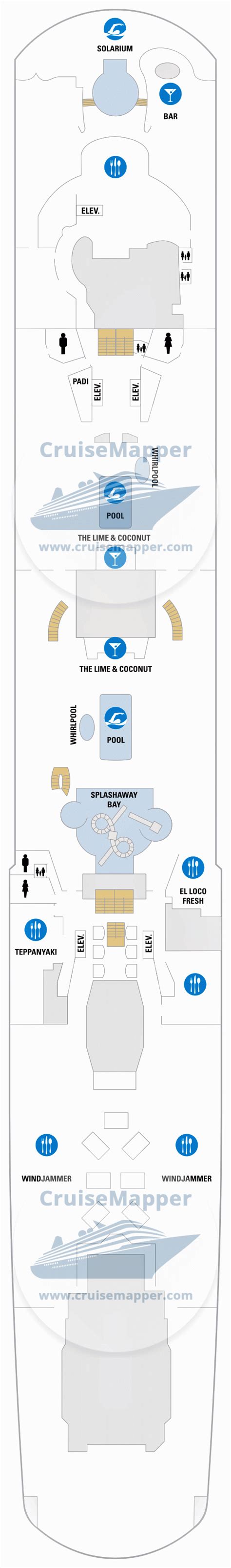 Odyssey Of The Seas Deck 14 Plan Cruisemapper