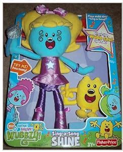 Amazon.com: Wow! Wow! Wubbzy Wub-Girlz Sing-A-Song Shine Singing Plush ...