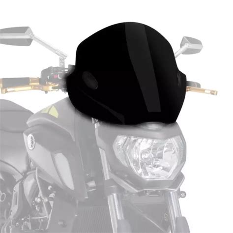 Puig Flujo Pantalla Parabrisas Deflector Negro Opaco Yamaha Mt