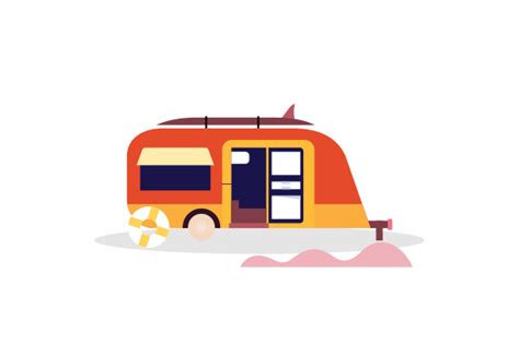 Campervan Caravan Logo Design Vector Graphic by DEEMKA STUDIO ...