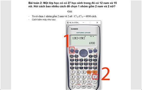 Rất Hay Cách bấm máy tính hoán vị chỉnh hợp tổ hợp nhanh nhất 2022