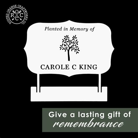 Tree Memorial Plaque - Planted in Memory Of - Cemetery Decorations Gra ...