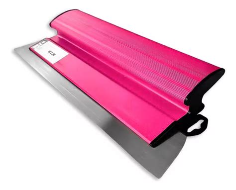 Desempenadeira Berox Rosa Aço Inox 40cm Para Massa Corrida