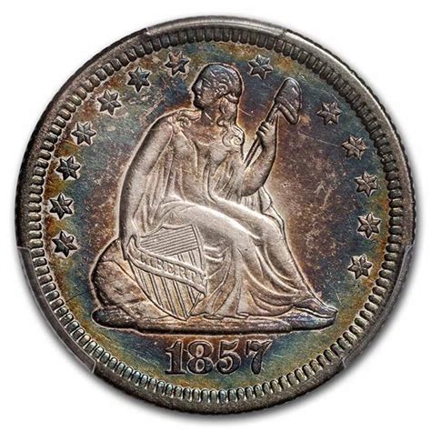 1857 O Seated Liberty Quarter Value Apmex