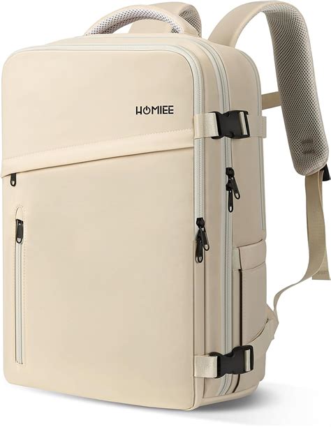 HOMIEE 40L Travel Laptop Backpack With Shoe Compartment Flight