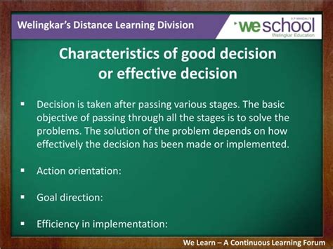 Decision Making Management Principles