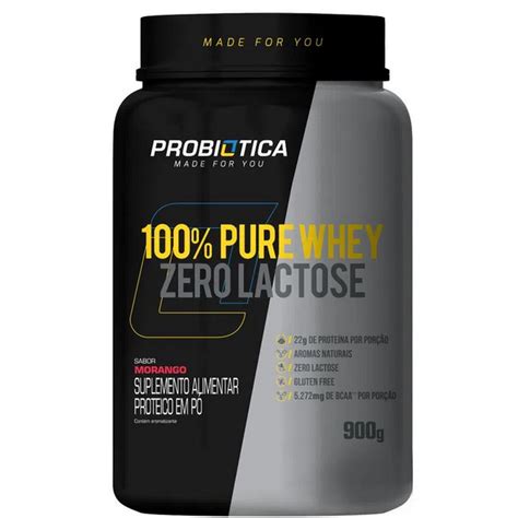 100 Whey Protein Zero Lactose 900g Probiótica