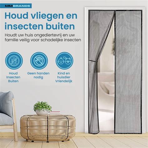 MM Brands Vliegengordijn Magnetisch Deurhor Horgordijn Voor Deur