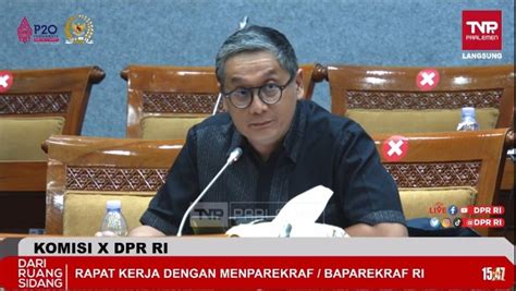 Raker Komisi X Dpr Ri Dengan Menparekraf Ri Agustus