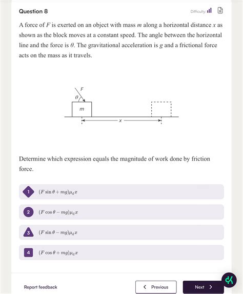 Solved A Force Of F Is Exerted On An Object With Mass M Chegg