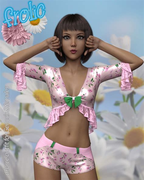 Frolic Dforce Outfit For Genesis 8 Females 3d Figure Assets Arttailor