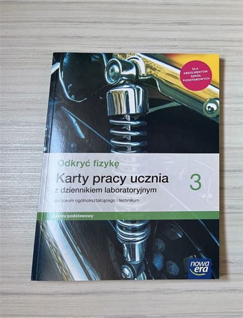 Karty pracy ucznia Odkryć fizykę 3 zakres podstawowy z nowej ery