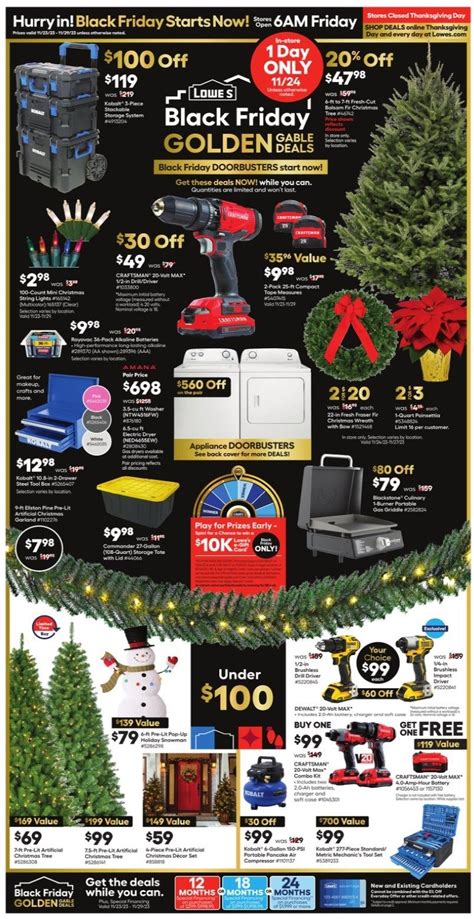 Lowe S Black Friday Ad Deals Store Hours