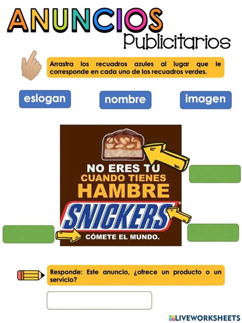 Anuncios Publicitarios Exercise For Primaria Anuncios Publicitarios