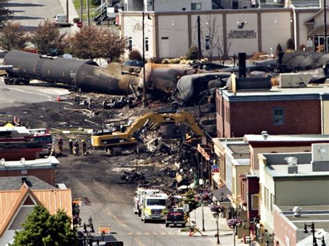 Lac Megantic Before And After Photos Show How Train Explosion Flattened