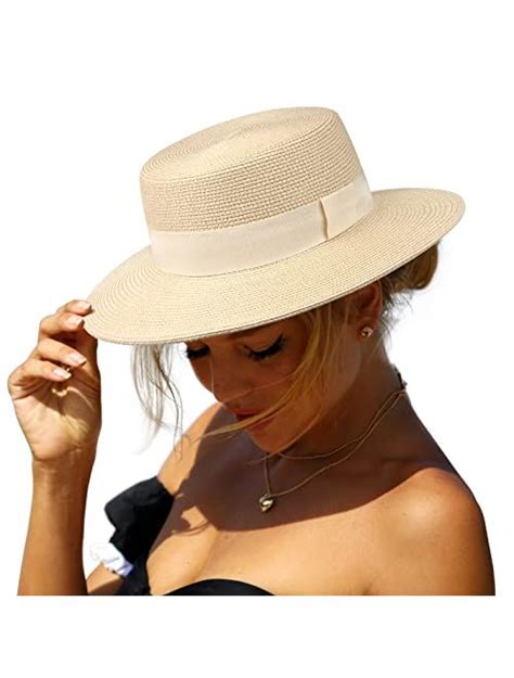 Buy FURTALK Straw Beach Sun Hats For Women Men Summer Fedoras Boater