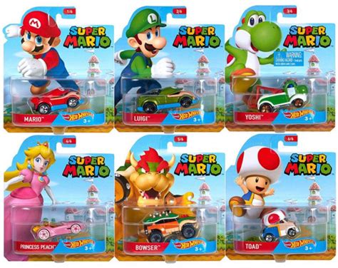 Carrinhos Super Mario Hot Wheels 1 64 Blog De Brinquedo